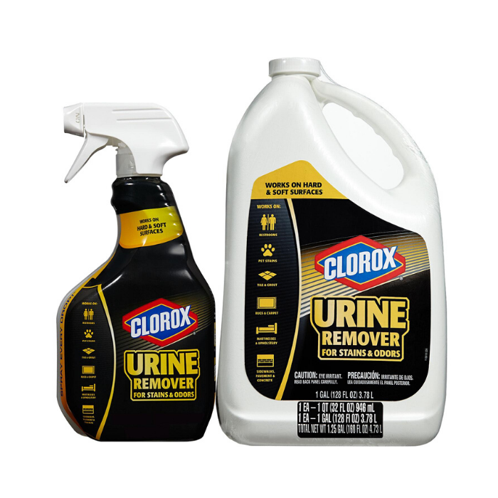 Telman Clorox Urine Remover (32 oz. Spray Bottle and 128 oz. Refill)